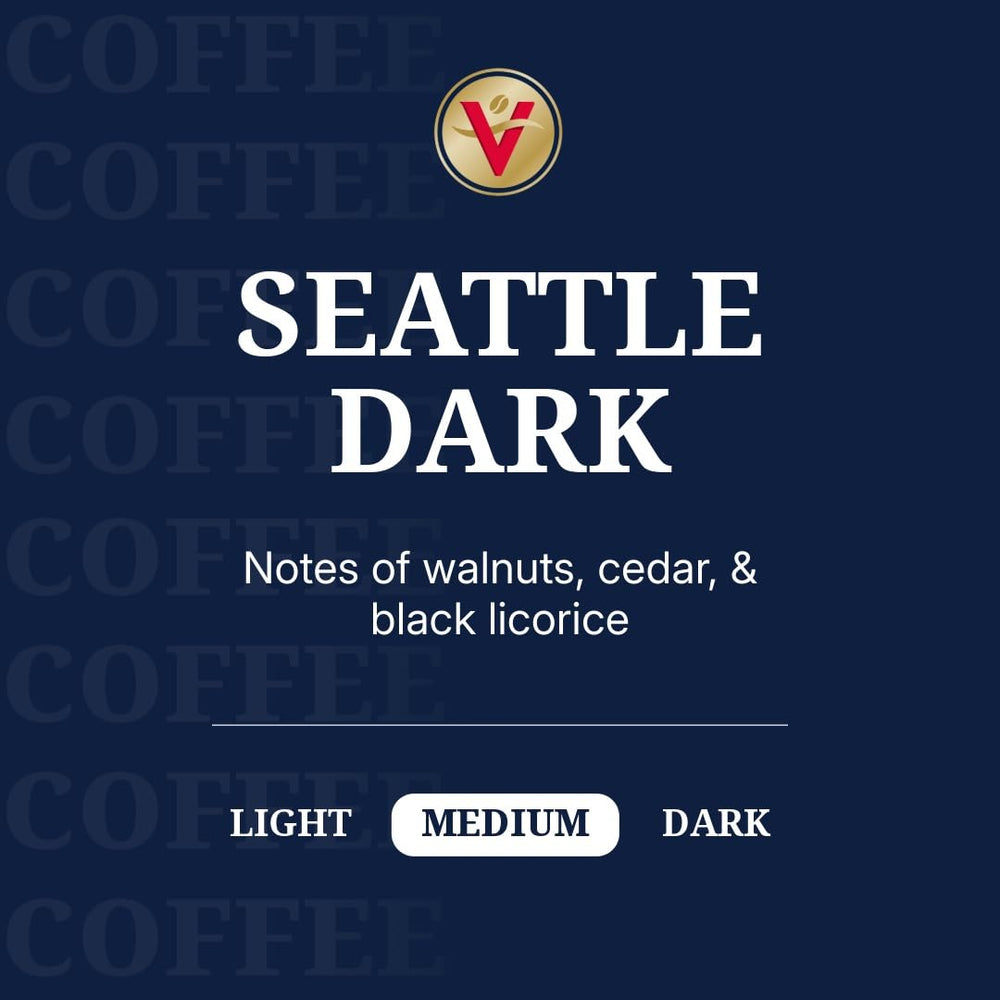 Victor Allen's Seattle Dark pods in brewing scene emphasizing bold flavor and convenience.