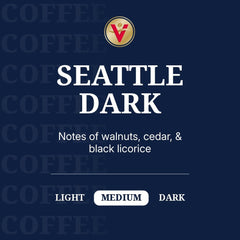 Victor Allen's Seattle Dark pods in brewing scene emphasizing bold flavor and convenience.