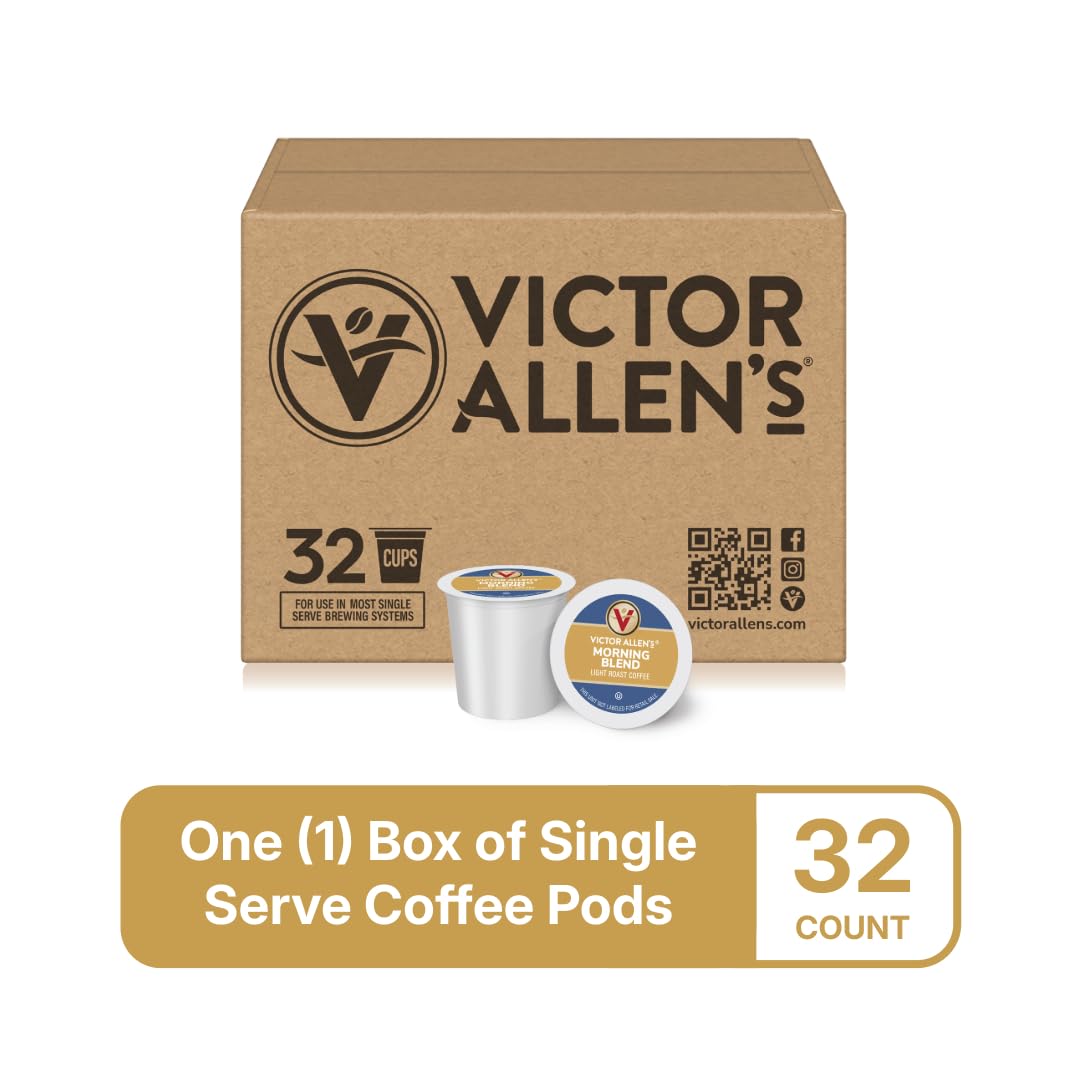 Victor Allen's 100% Arabica beans highlight premium origin.
