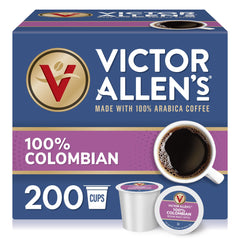 Victor Allen's Coffee box with 200 single-serve pods for Keurig brewers.
