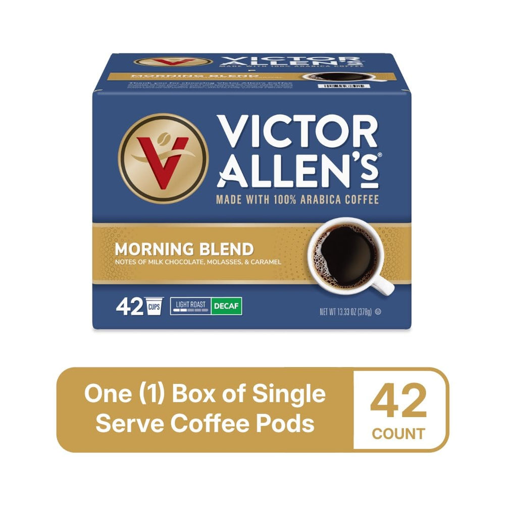 Victor Allen's Decaf Morning Blend pods fit Keurig K-Cup brewers