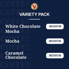 Victor Allen's Mocha Variety Pack 32-count pods for Keurig brewers, convenient daily caffeine