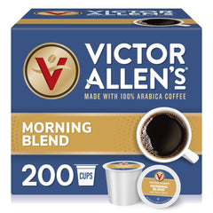 Victor Allen's Morning Blend pods packshot highlighting convenient single-serve coffee
