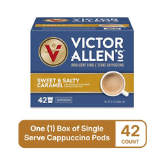 Victor Allen's packaging showing 42 pods for household enjoyment