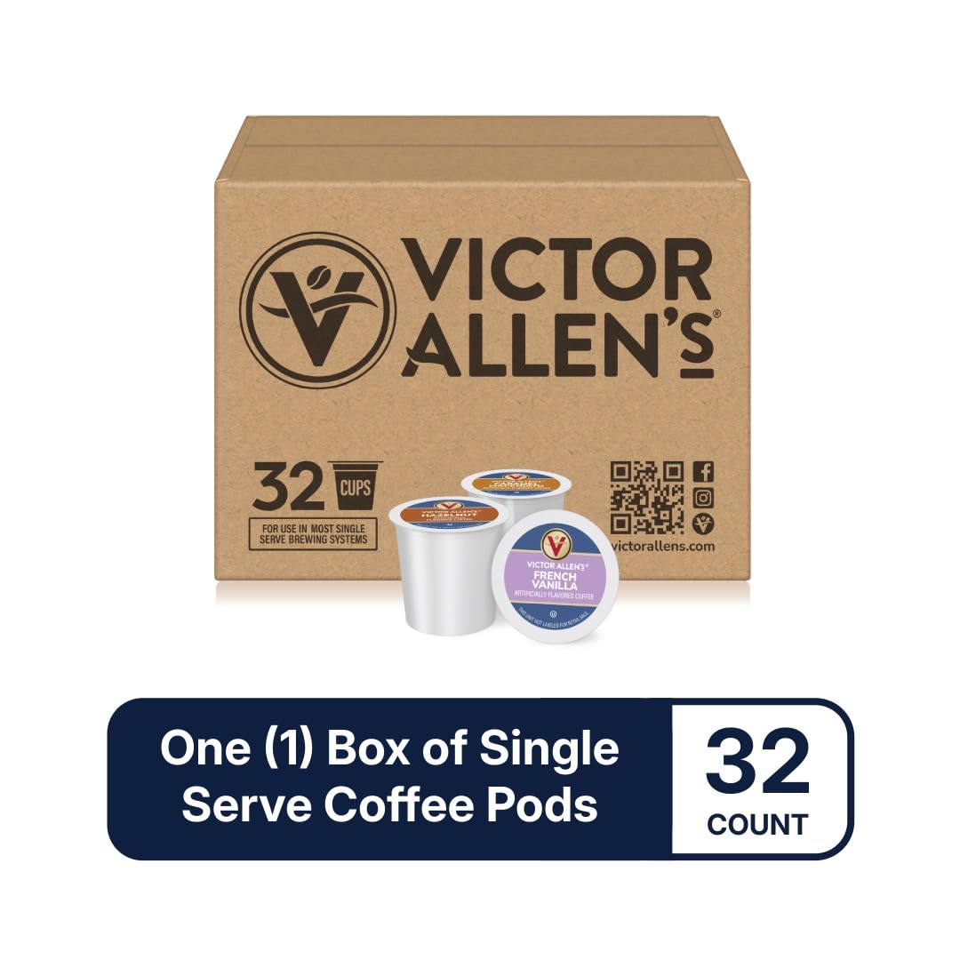 Victor Allen's White Chocolate Mocha pod close-up highlighting creamy white chocolate notes