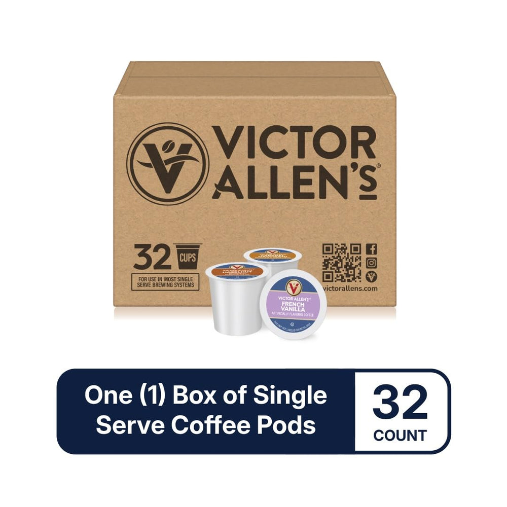 Victor Allen's White Chocolate Mocha pod close-up highlighting creamy white chocolate notes