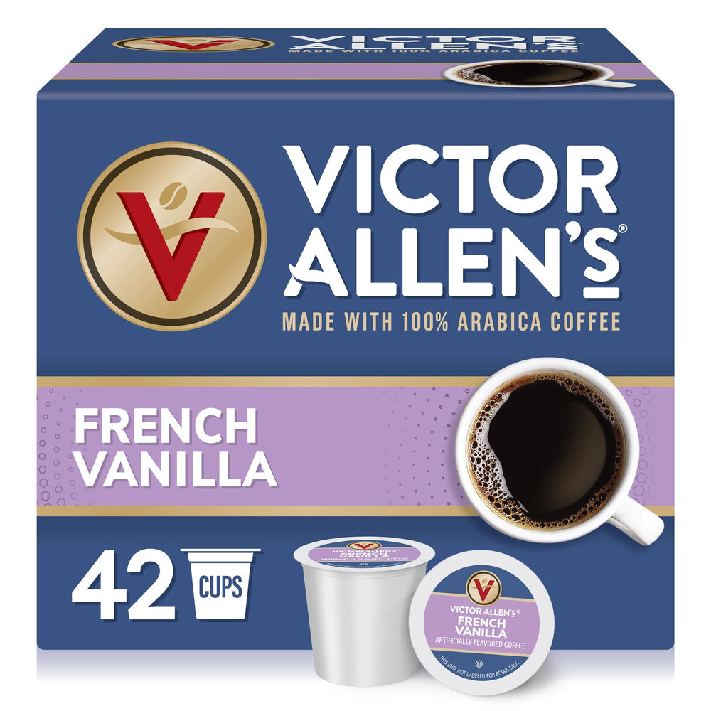 Victor Allens French Vanilla pods box ready for Keurig brewers