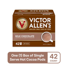 Victor Allen's Milk Chocolate Hot Cocoa pod brew yields a smooth, creamy cup.