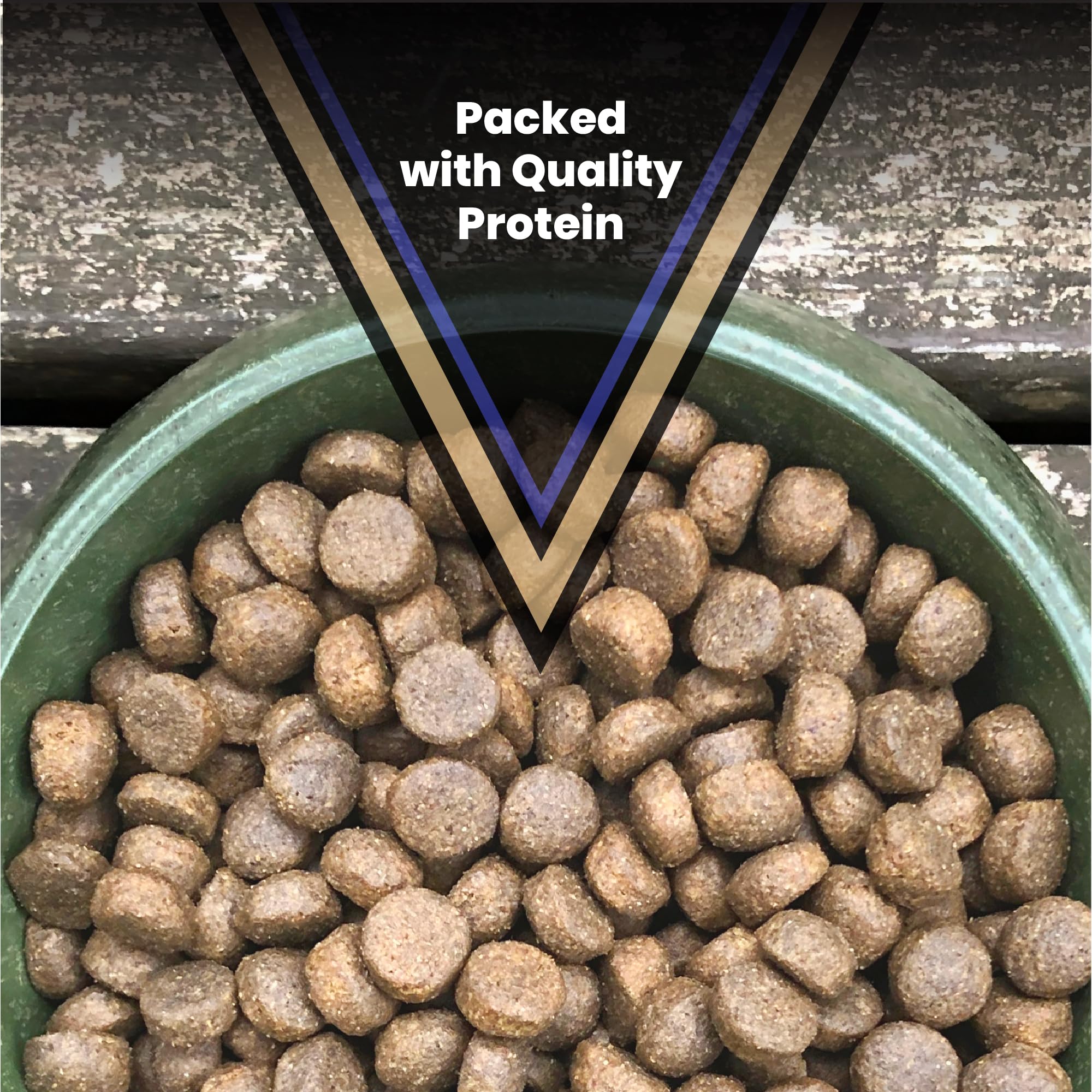 VICTOR beef meal dry dog food kibble spread for viewing