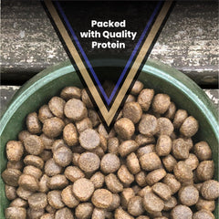 VICTOR beef meal dry dog food kibble spread for viewing