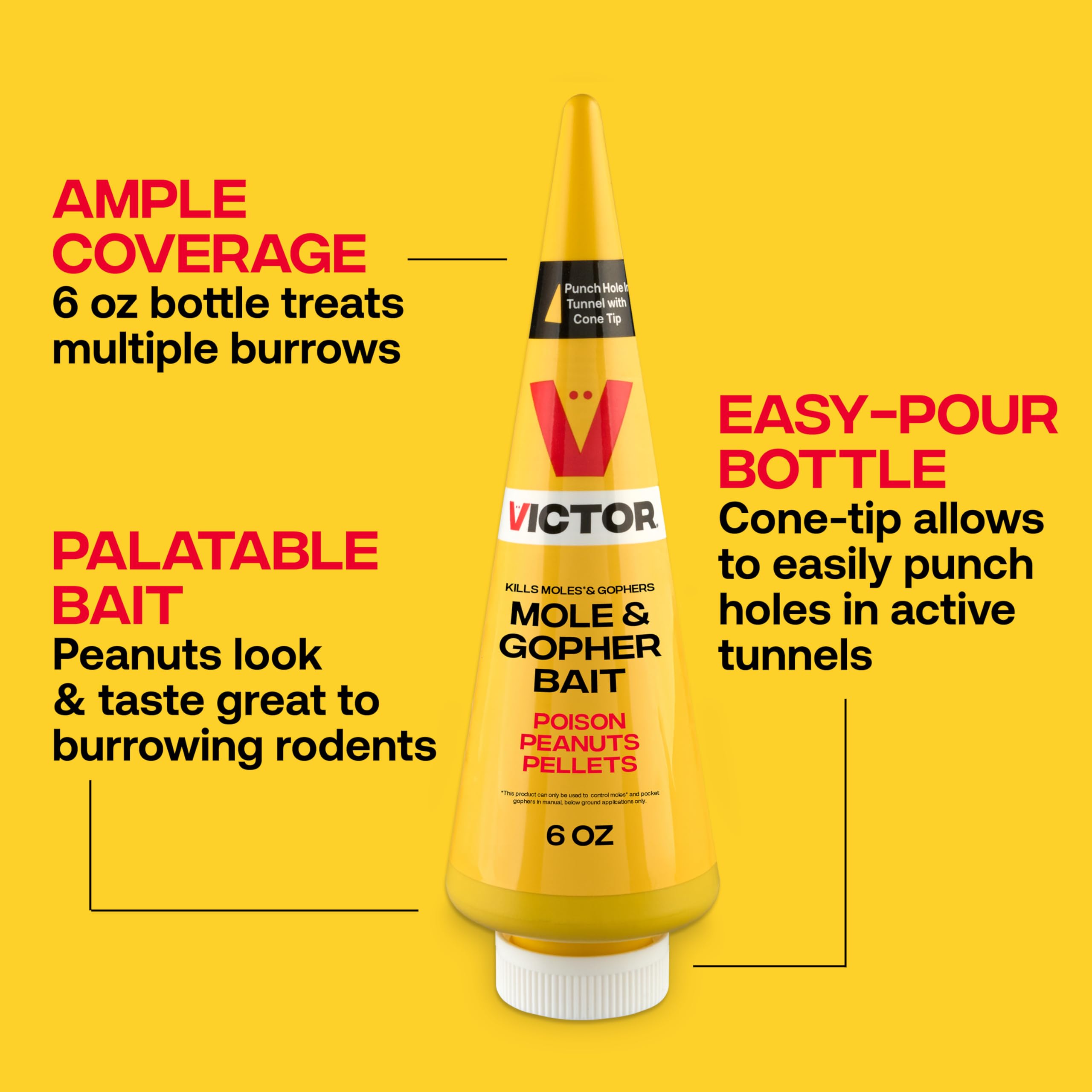 Victor M6006 6-oz peanut bait ready to attract rodents
