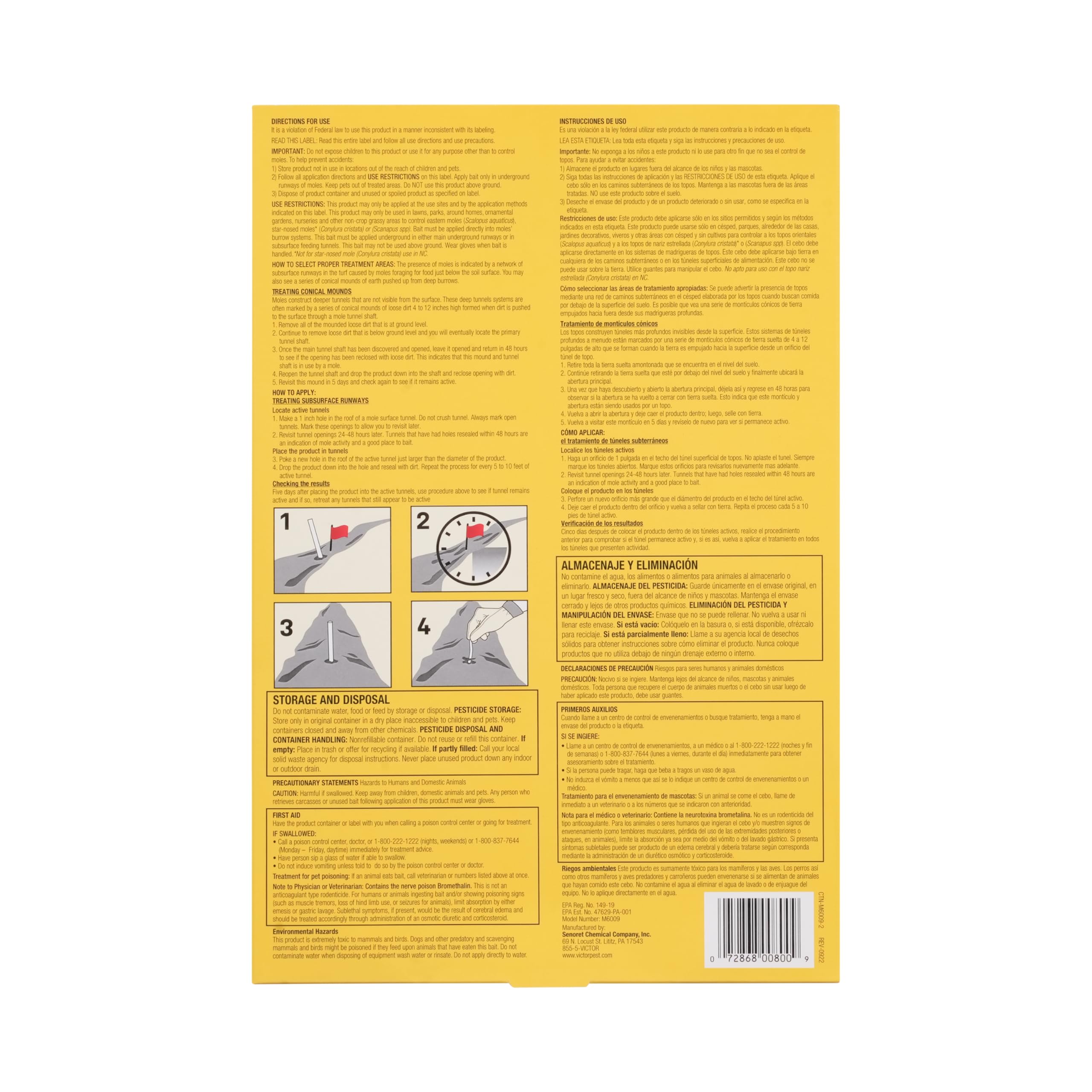Victor Poison Moleworms pest bait for outdoor mole control