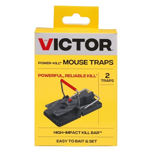 Victor Power-Kill compact-design traps fit tight storage spaces.