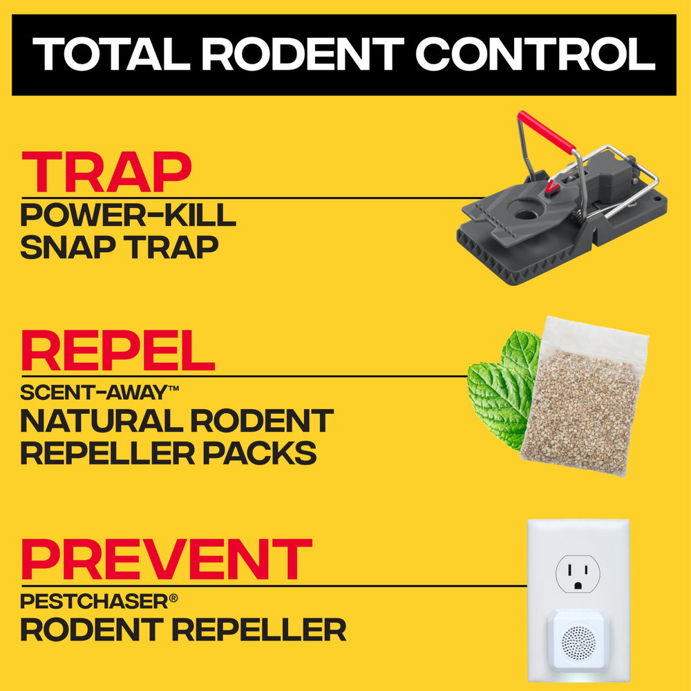 Victor Power-Kill traps operate chemical-free for safer homes.