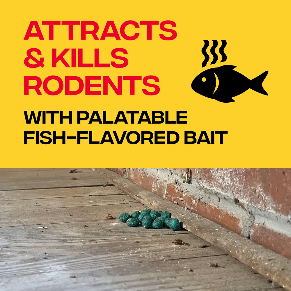 Victor tamper-resistant bait stations protect pets and children.