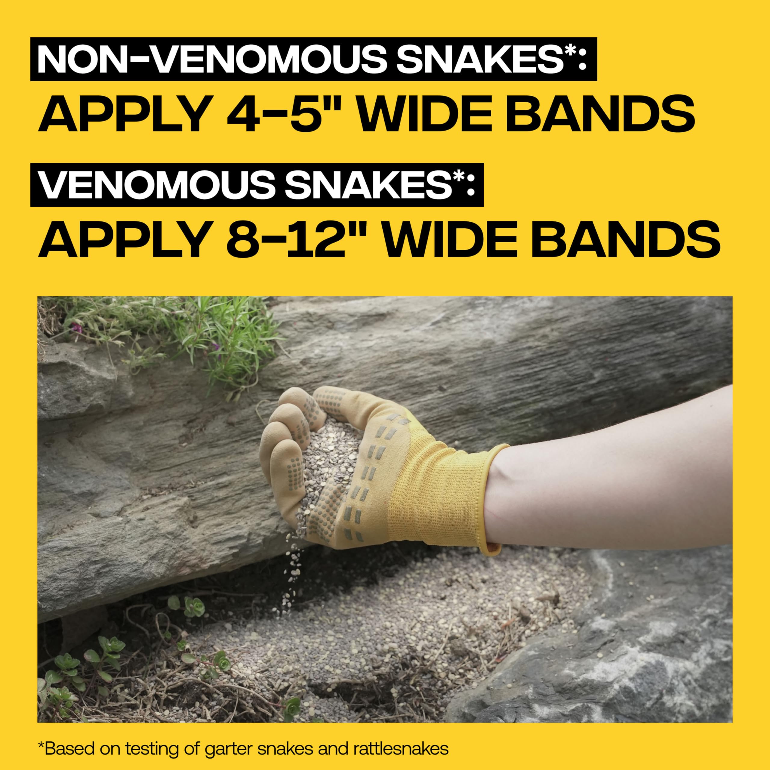 Victor Snake-A-Way 8-12 inch bands for rattlesnake deterrence around a perimeter.