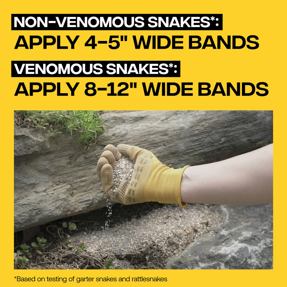Victor Snake-A-Way 8-12 inch bands for rattlesnake deterrence around a perimeter.