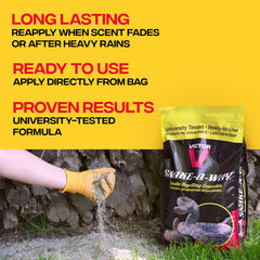 Victor Snake-A-Way gloves recommended during application for safe handling.