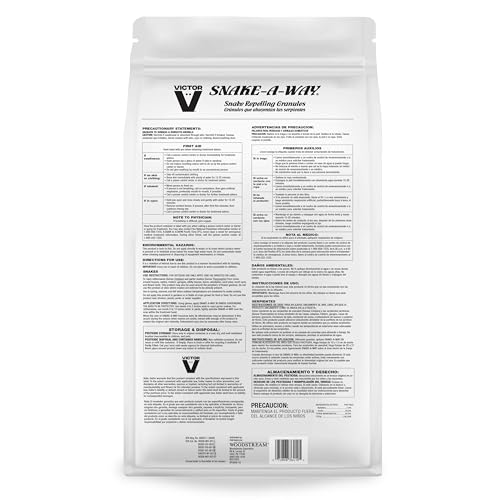 Victor Snake-A-Way deters both venomous and non-poisonous snakes outdoors.