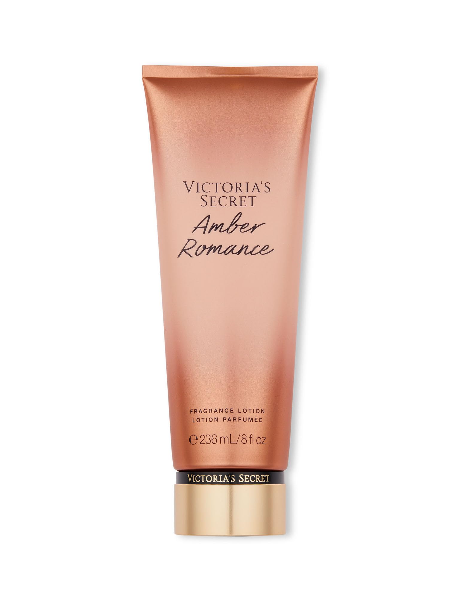 Victoria's Secret Amber Romance lotion bottle for everyday moisture and fragrance.