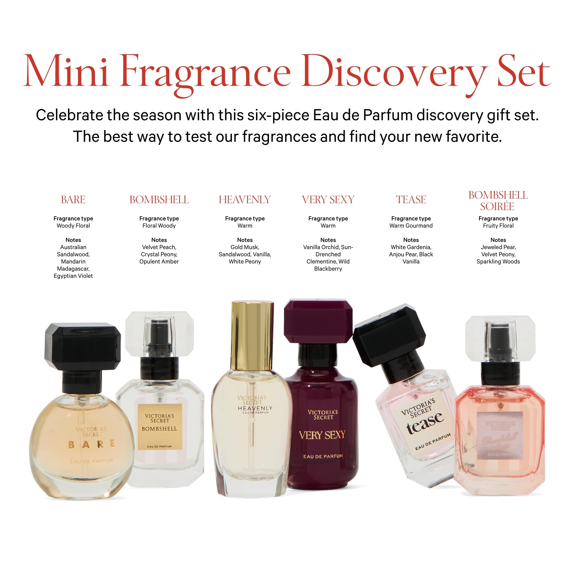 Victoria's Secret Bombshell Soiree mini EDP bottle for travel scent.