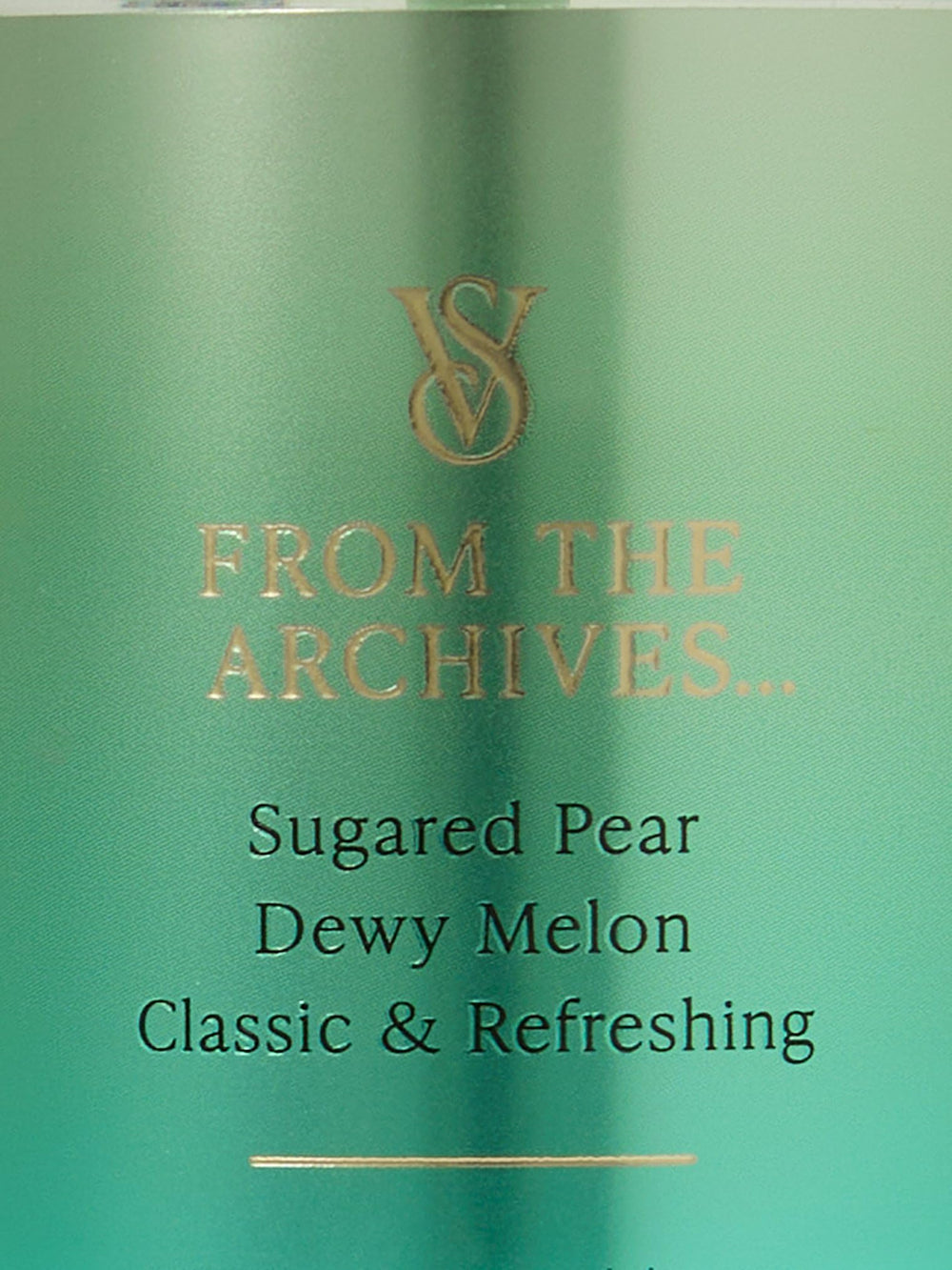 Pear Glace fragrance mist cap visible, delivering a light, refreshing touch