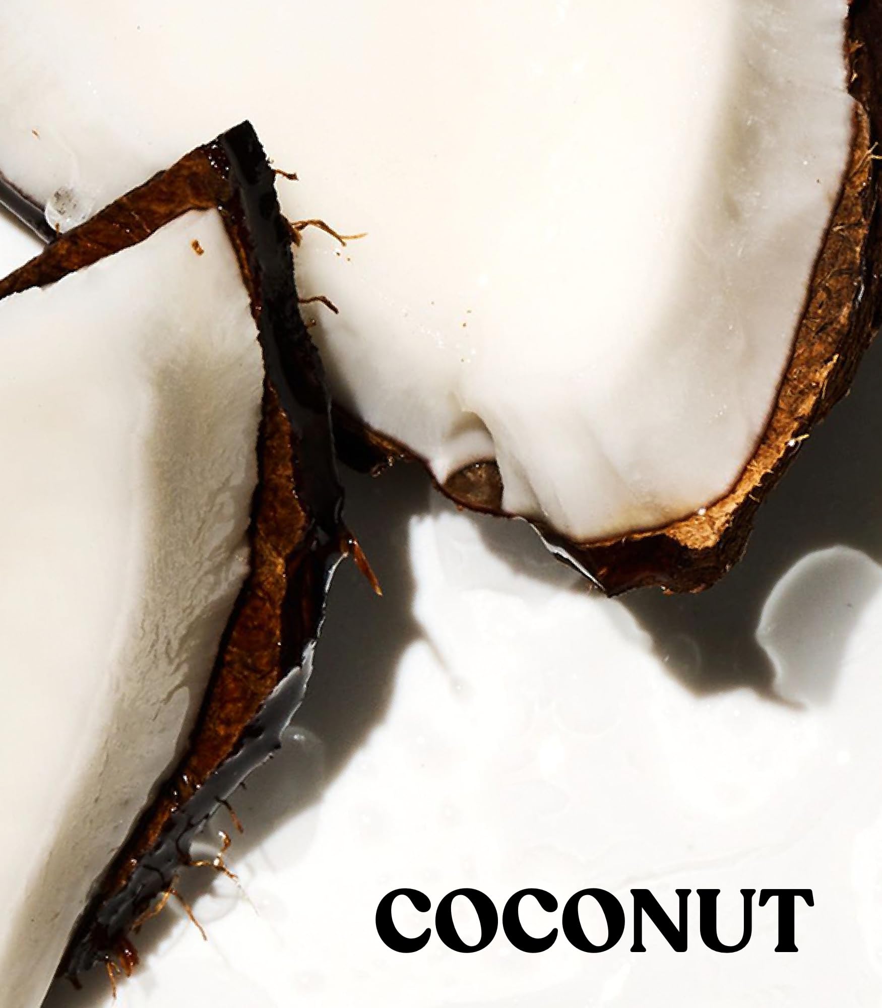 Close-up of coconut oil ingredient in Victoria's Secret Pink Coco Hydrating Lotion