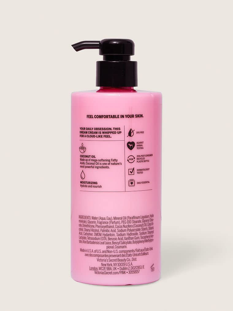 Creamy swirl texture of Victoria's Secret Pink Coco Hydrating Lotion
