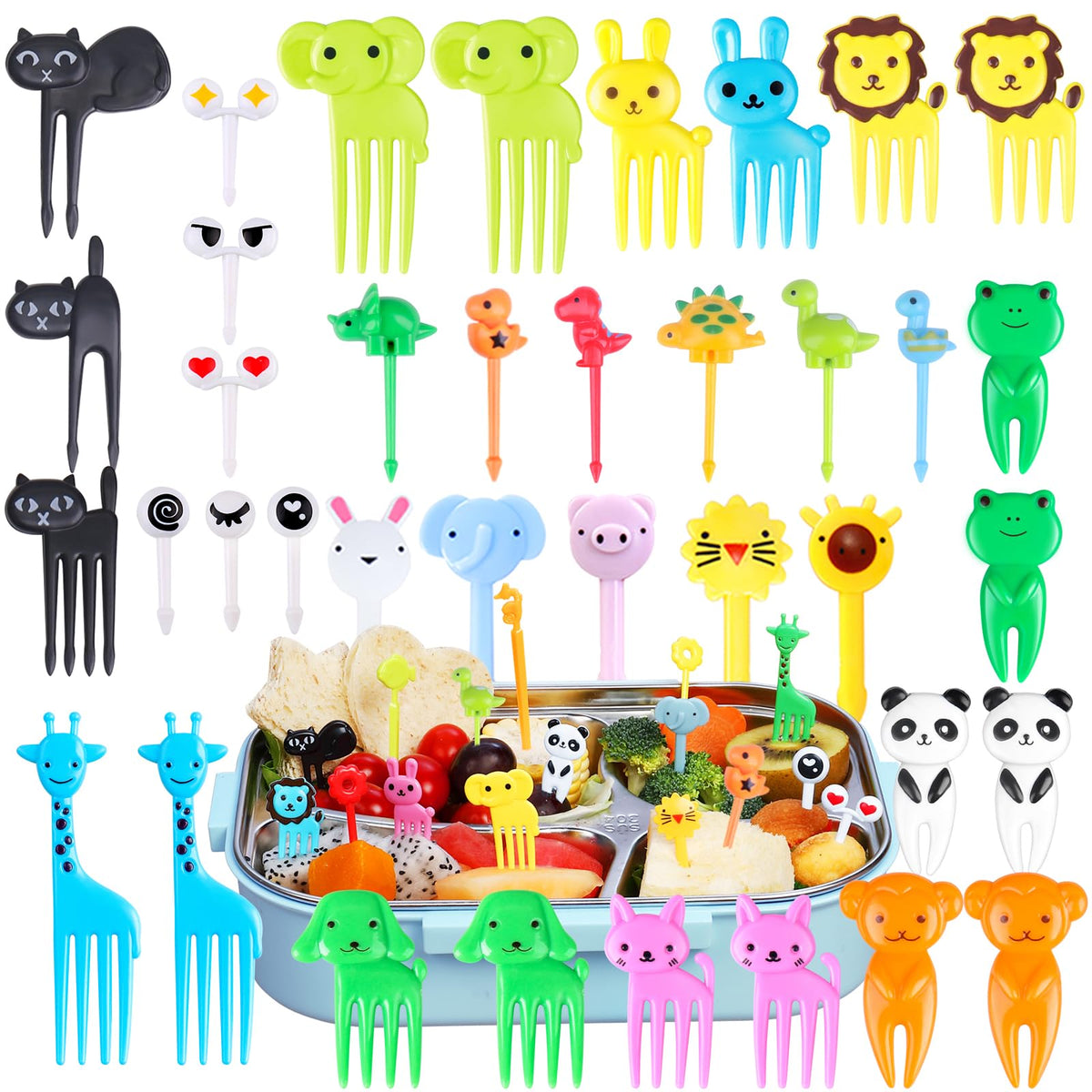 Vicuna R panda food pick adds playful charm to kids' fruit plates.
