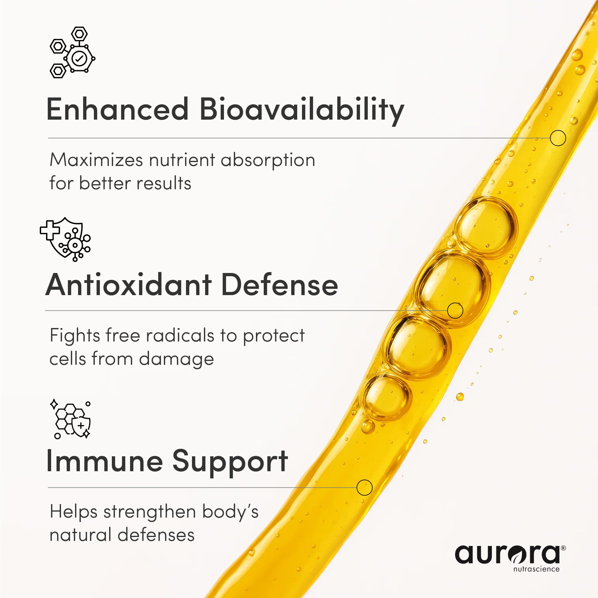 Vida Lifescience Aurora orange flavor label emphasizes natural ingredients.