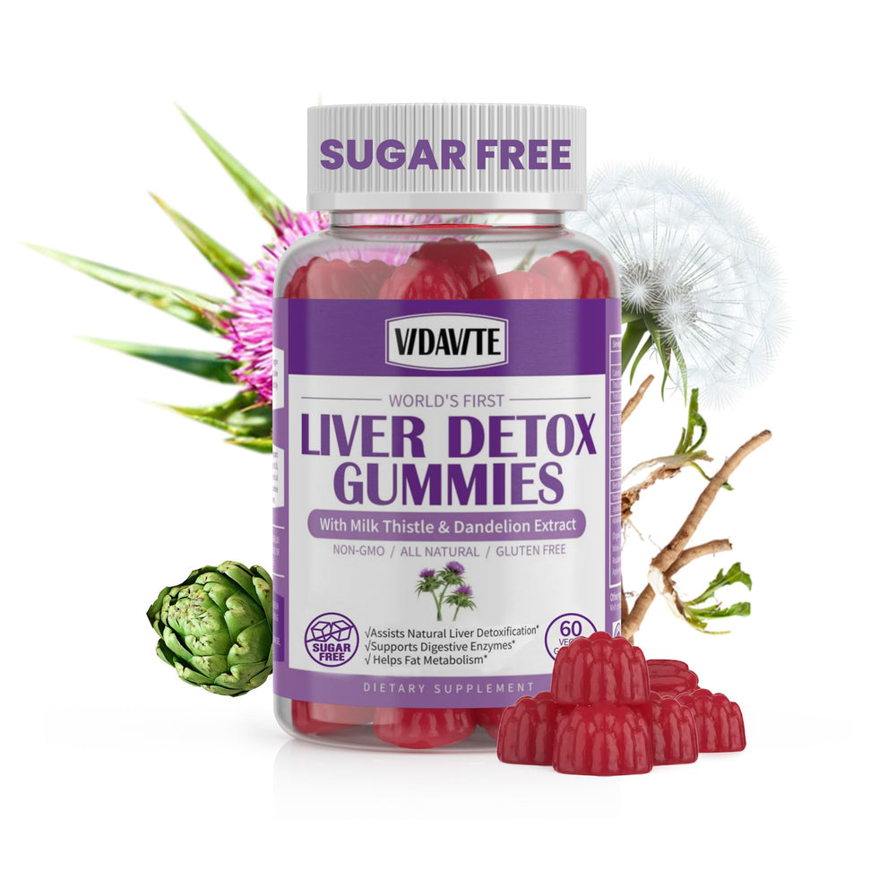 VIDAVITE two gummies daily serving before meals for convenient routine