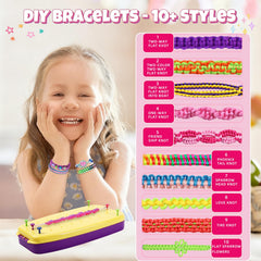 VIDIBESTY vibrant threads enable stylish, personalized bracelets or hair accessories.
