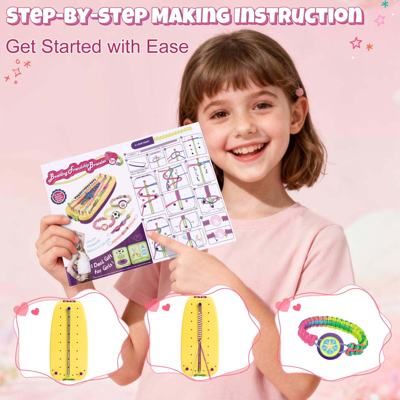 VIDIBESTY pattern stickers add decorative flair for custom bracelets and keychains.