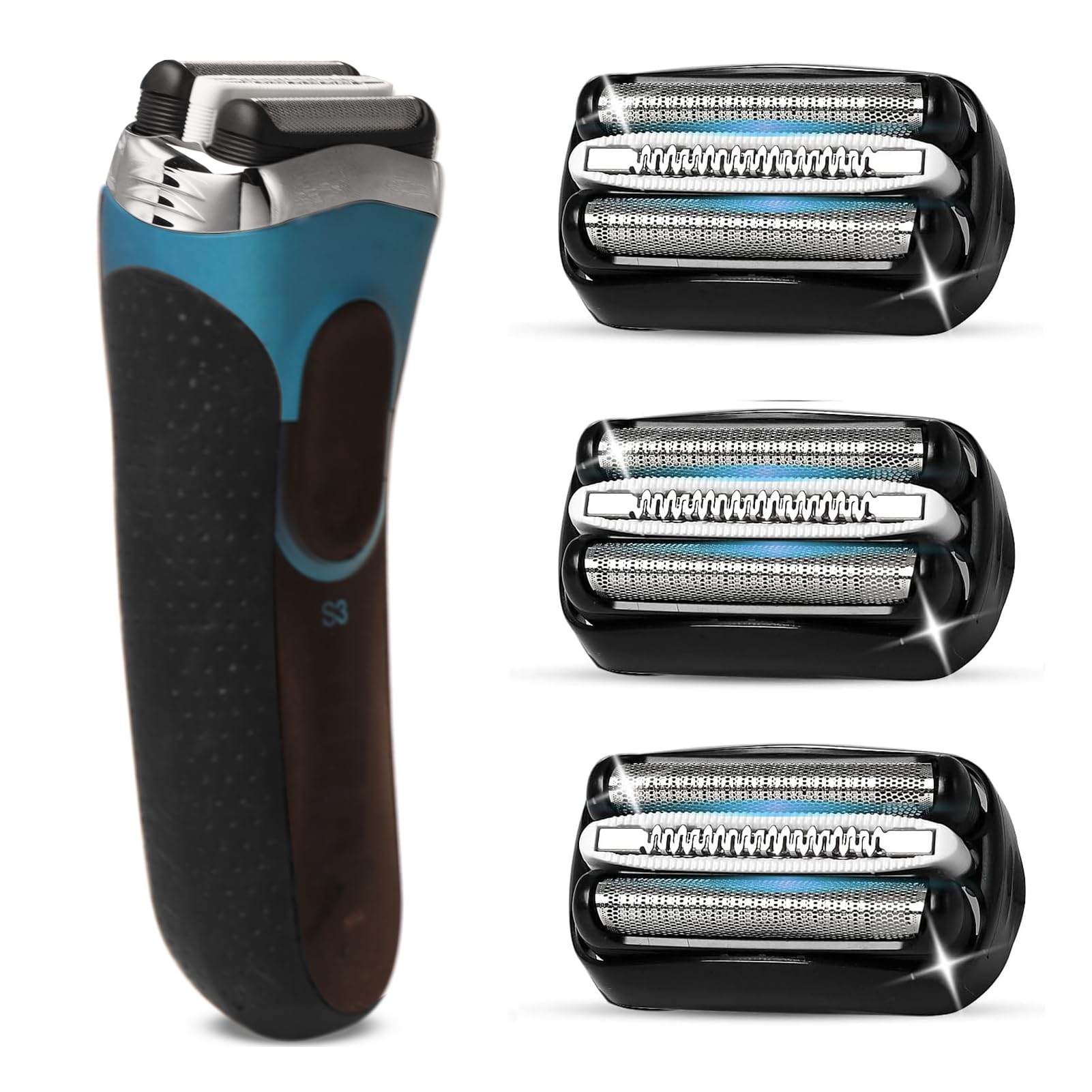 VIDSA 32B foil and cutters 3-pack for precise, comfortable shaves