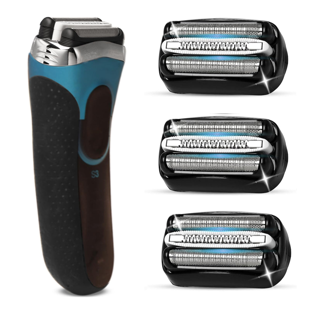 VIDSA 32B foil and cutters 3-pack for precise, comfortable shaves
