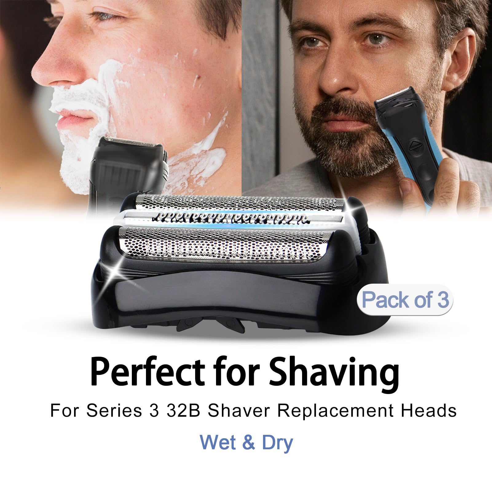 VIDSA S3 replacement head supports wet and dry shaving