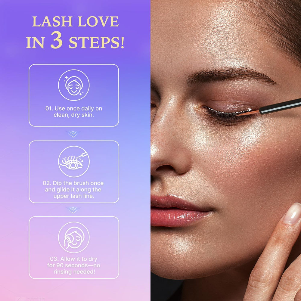 VieBeauti Lash Serum packaging highlights vegan, cruelty-free formula