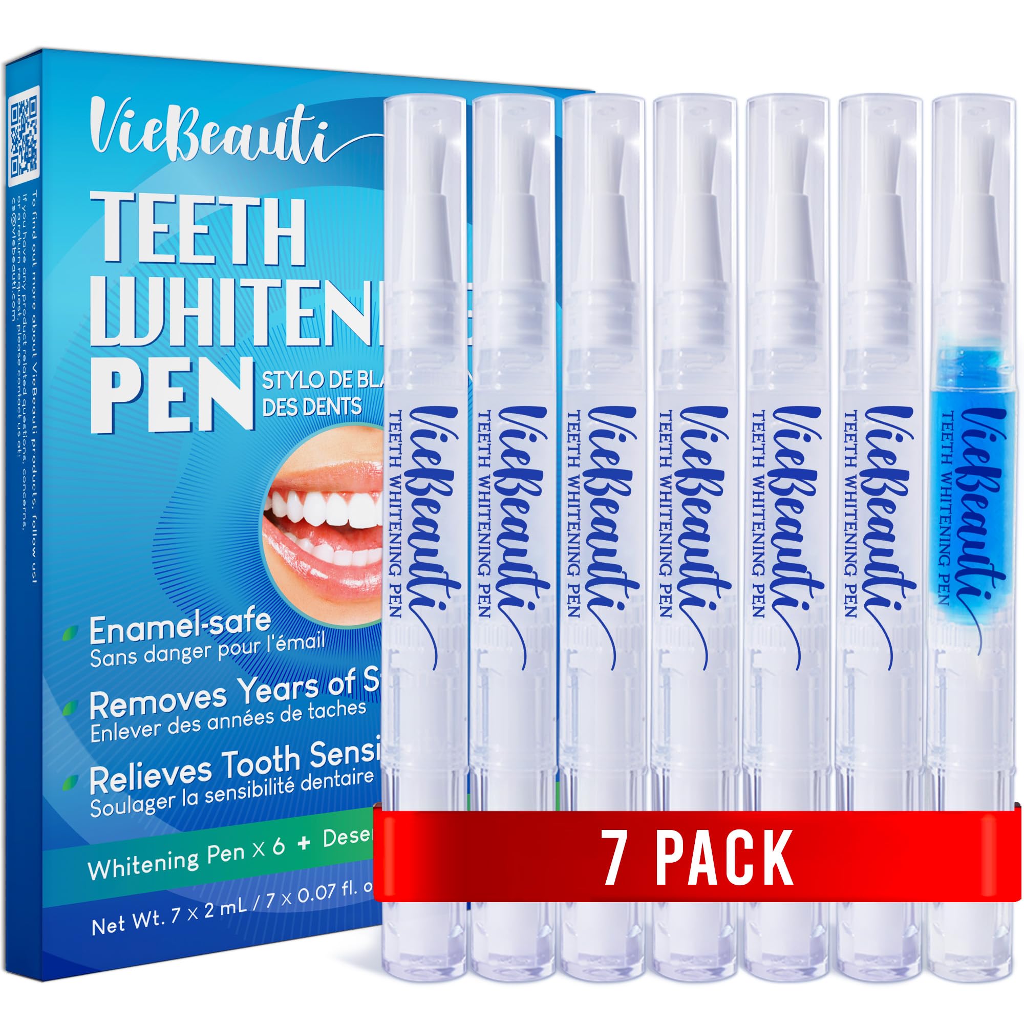 VieBeauti teeth whitening pen gel application for targeted at-home whitening