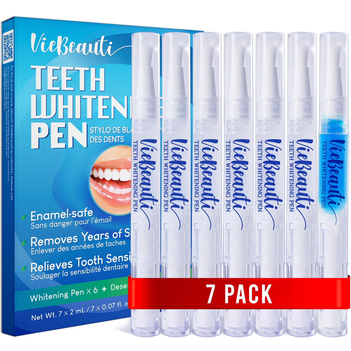 VieBeauti teeth whitening pen gel application for targeted at-home whitening