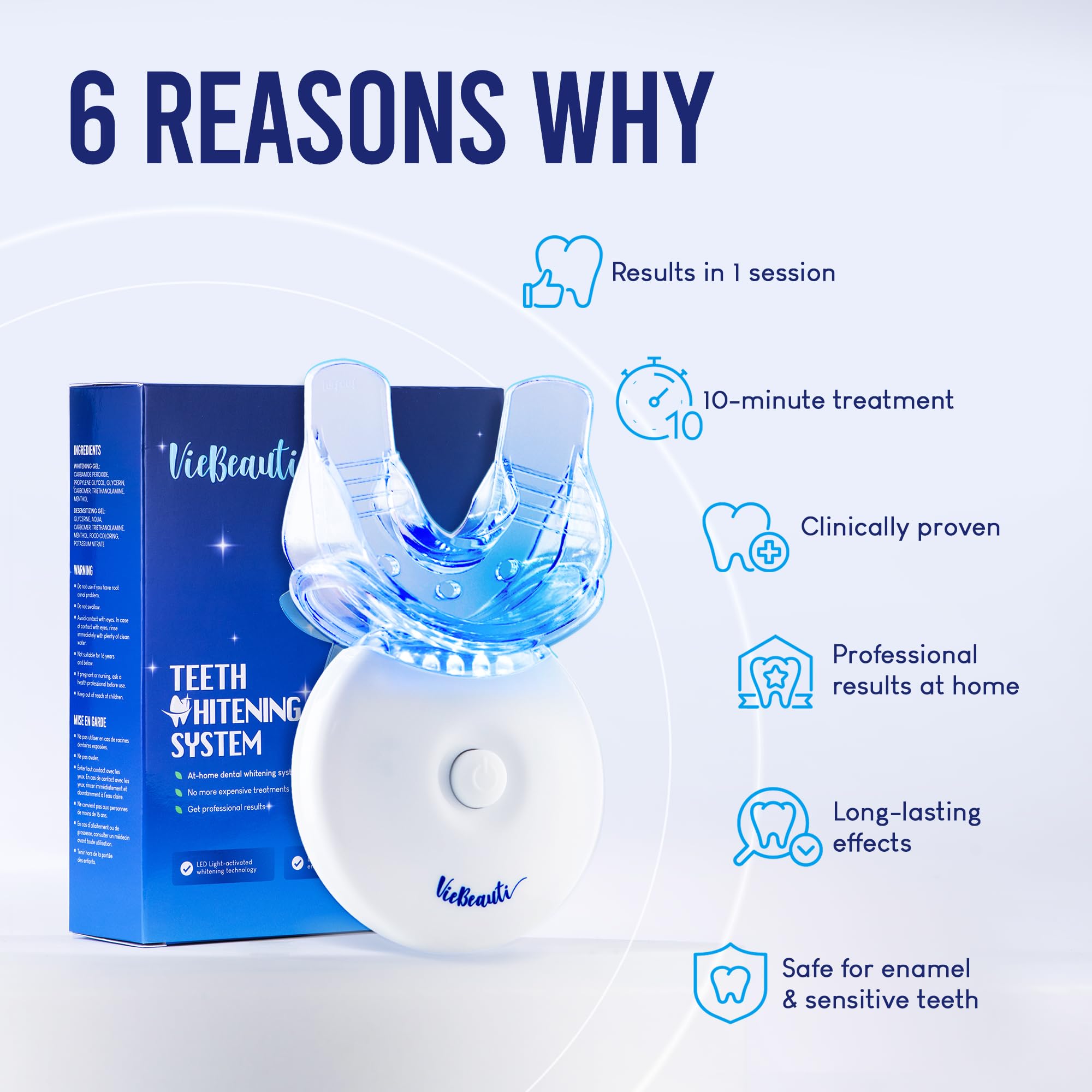 VieBeauti sensitive-friendly whitening formula designed for comfort