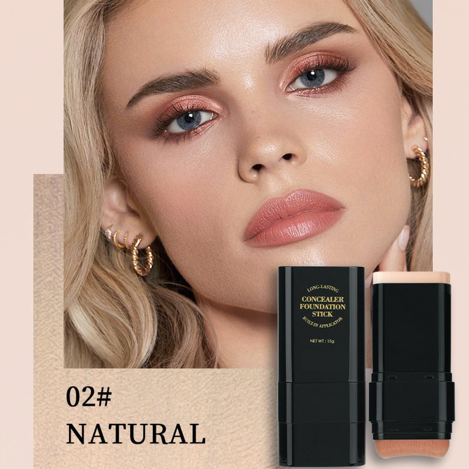 Vienflona contour brush end shaping flawless contour on cheeks
