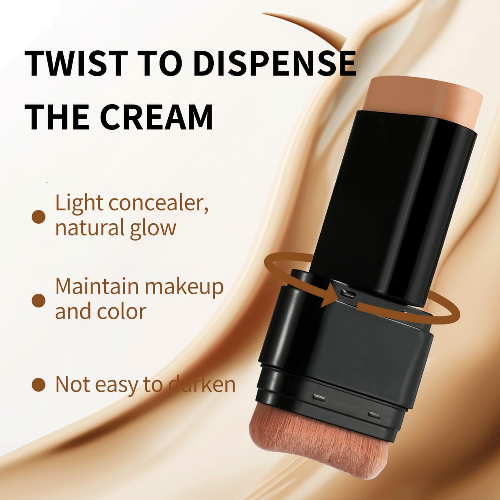 Vienflona dual-ended brush assists contouring on facial features