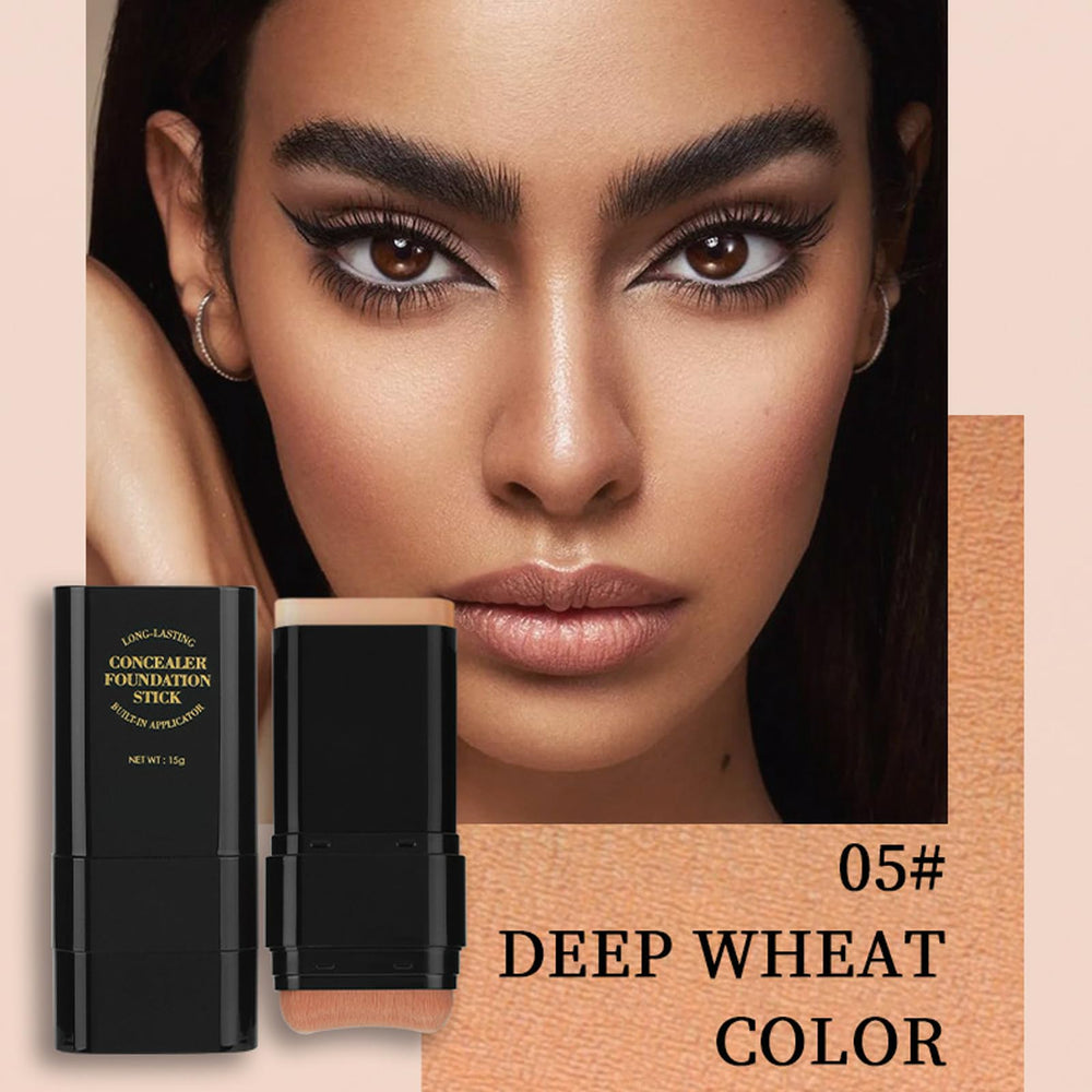 Vienflona Foundation Stick soft brush end contours facial features with precision.