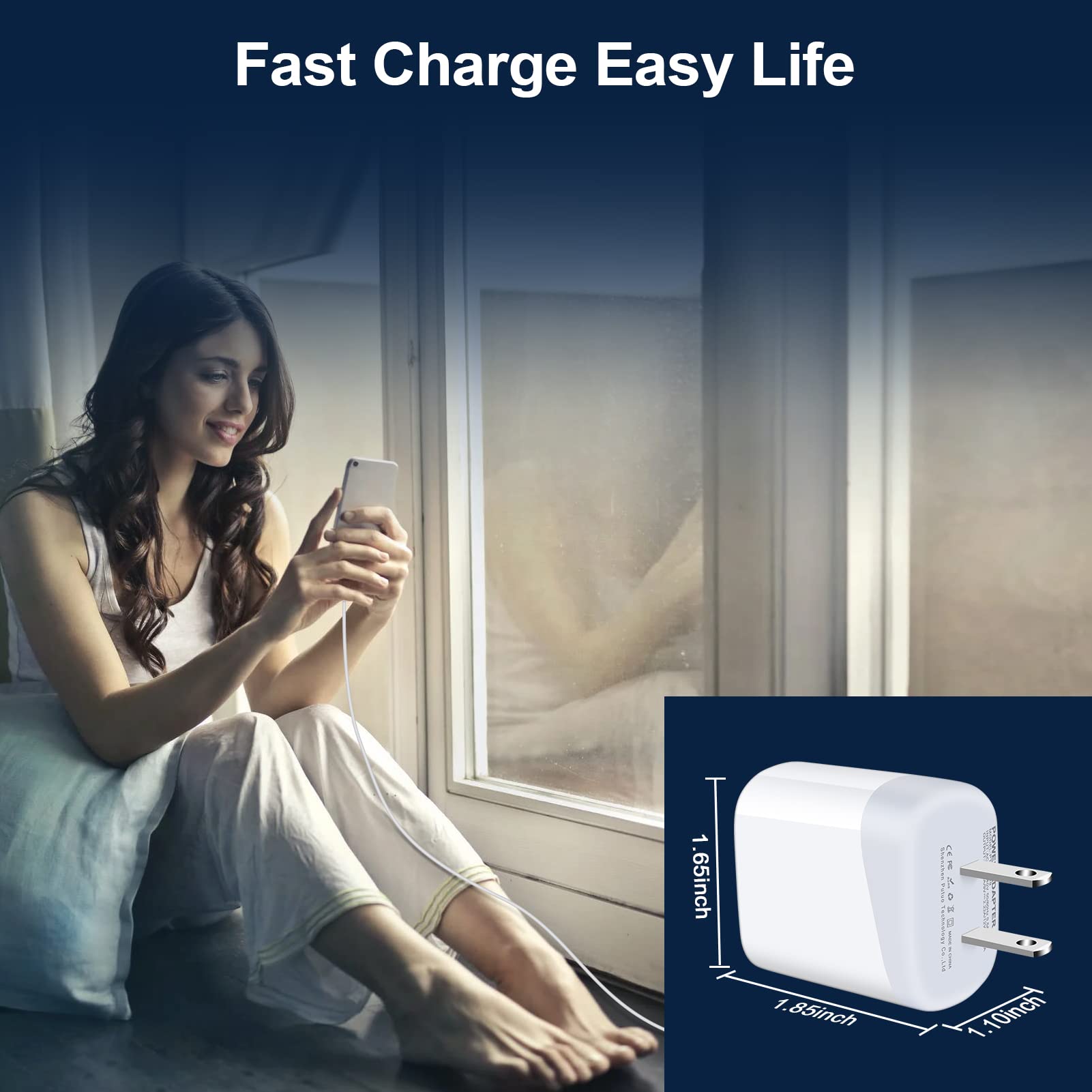 Vifigen fast charging USB-C port with smart protection