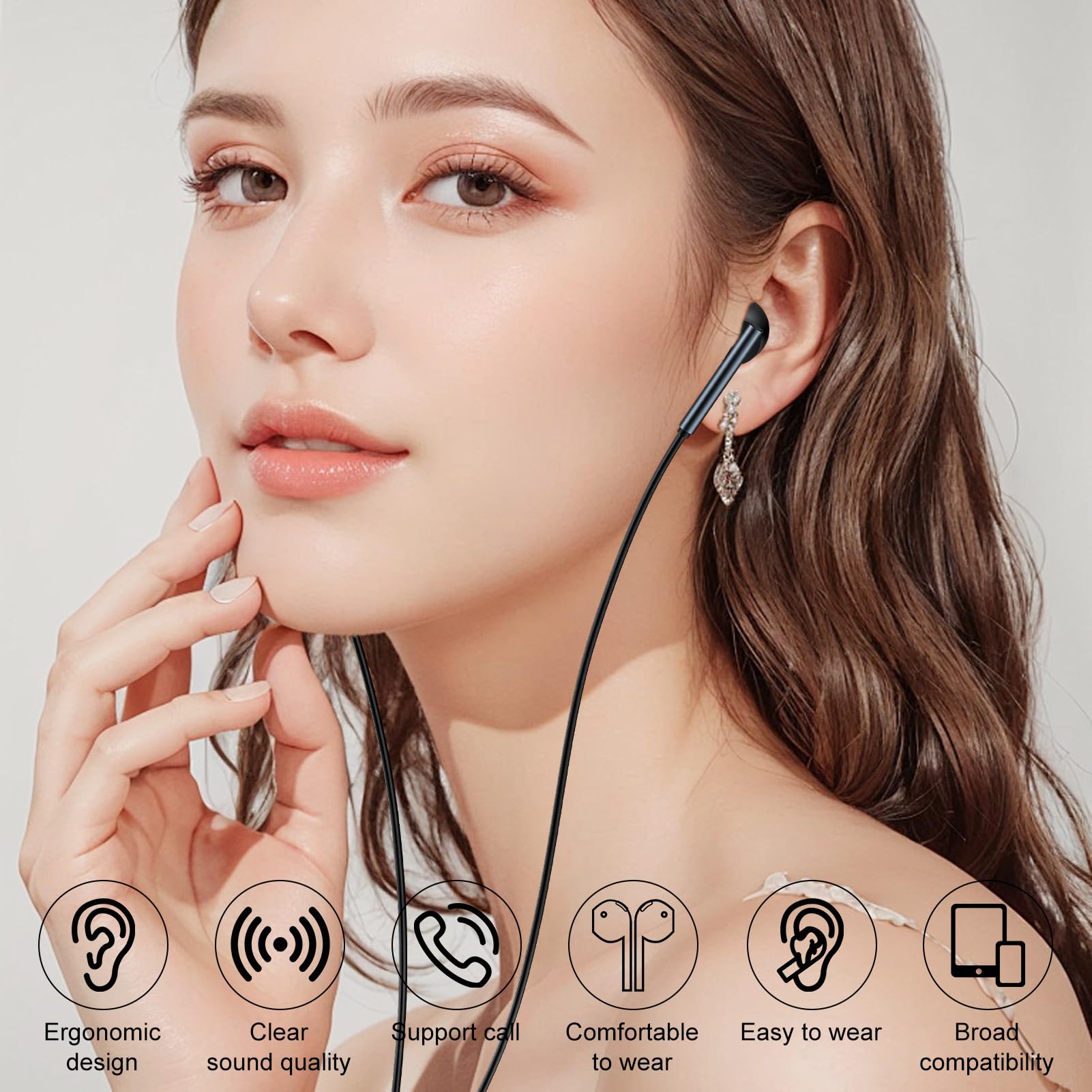 VIFIGEN USB-C wired earbuds deliver HiFi stereo with clear voice calls.
