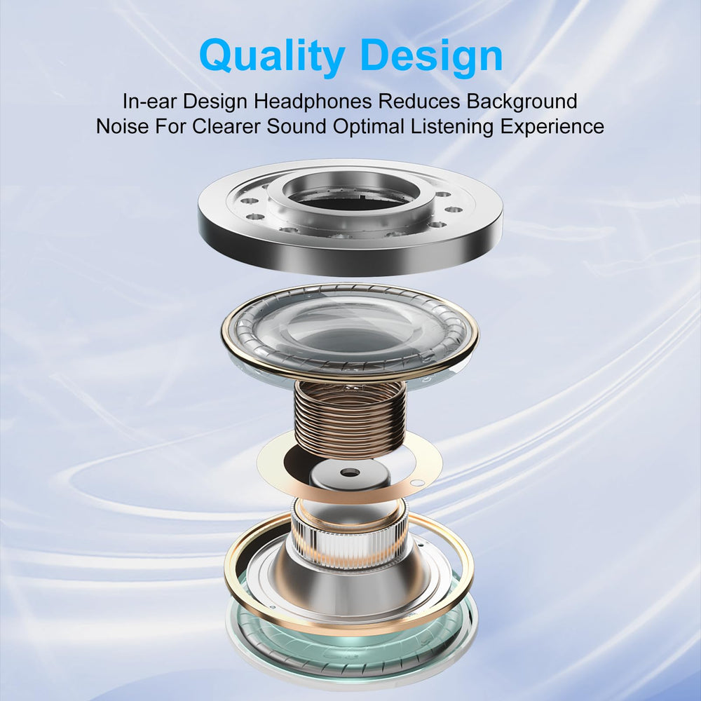 VIFIGEN USB-C wired earbuds with mic and remote for hands-free calls.