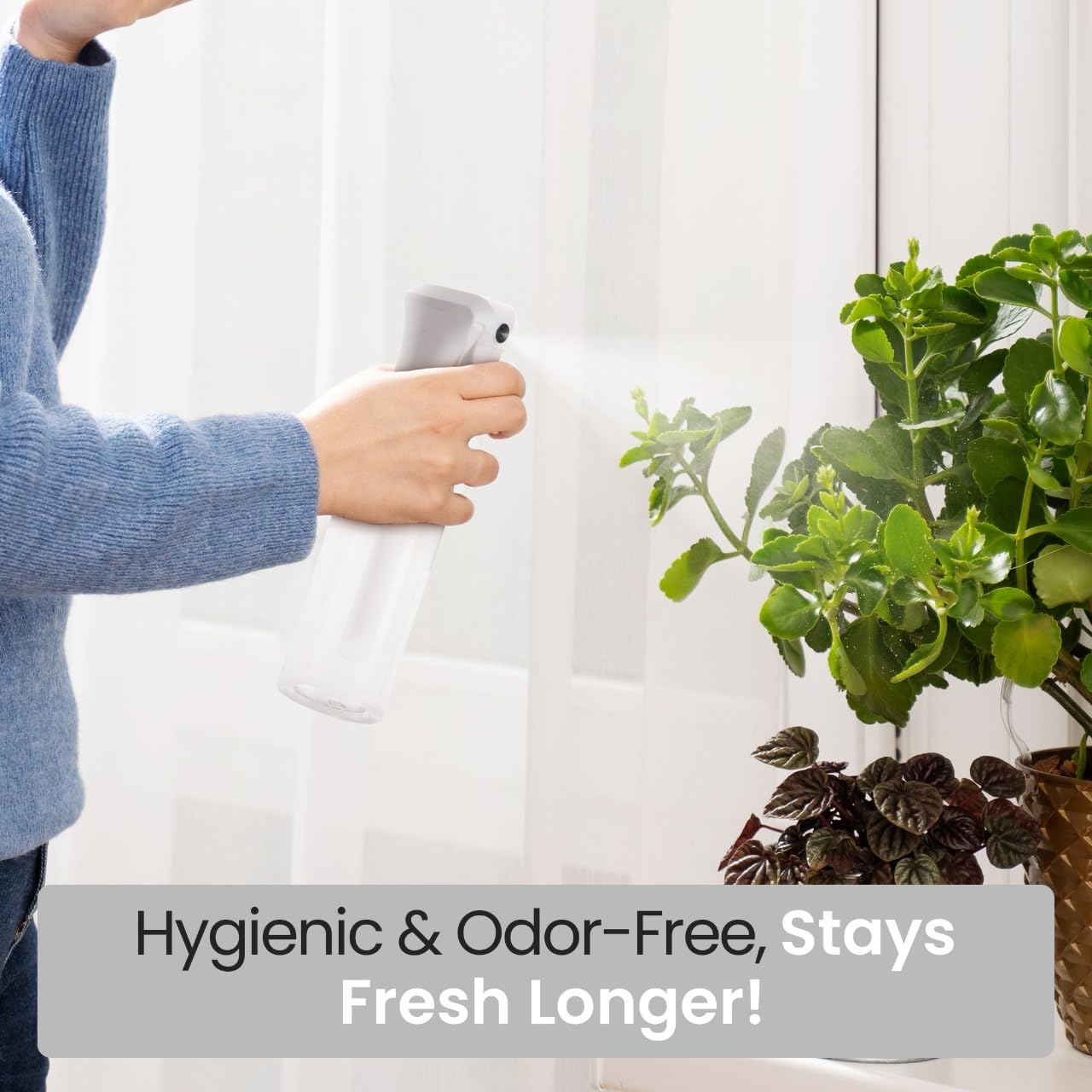 VIGOR PATH refillable design reduces waste and propellant-free spraying.