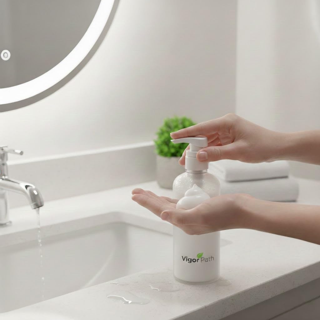 VIGOR PATH at home or salon use illustrates versatile dispensing
