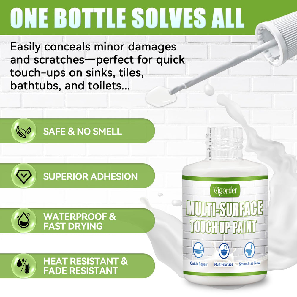 Vigorder white touch up paint pen repairing door scratches discreetly