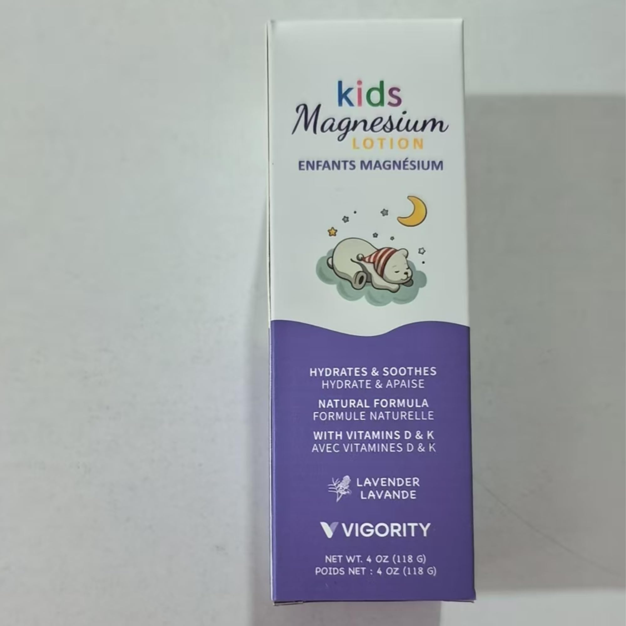 Vigority Magnesium Lotion ready for a kid-friendly bedtime routine